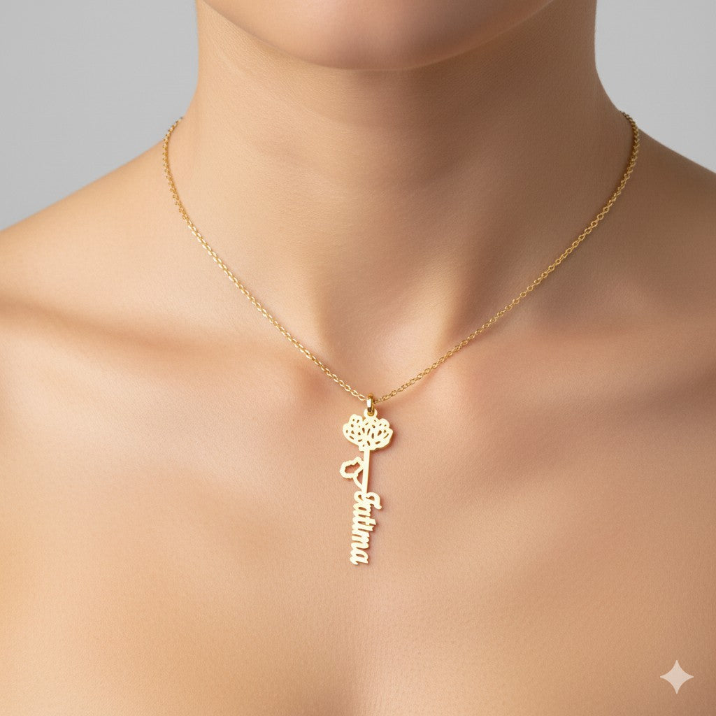 925 SILVER November Birth Flower Necklace