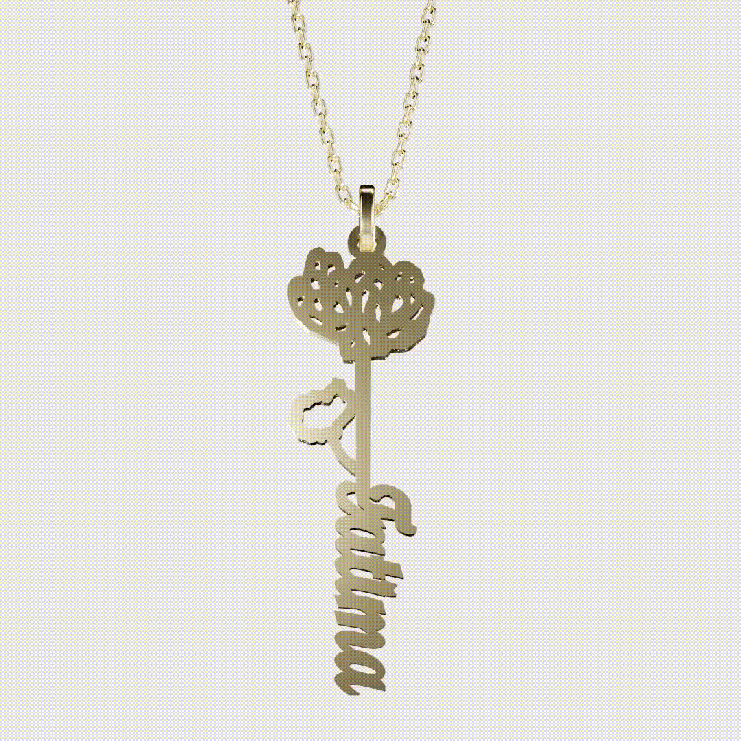 925 SILVER November Birth Flower Necklace