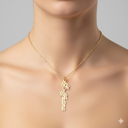 925 SILVER March Birth Flower Necklace