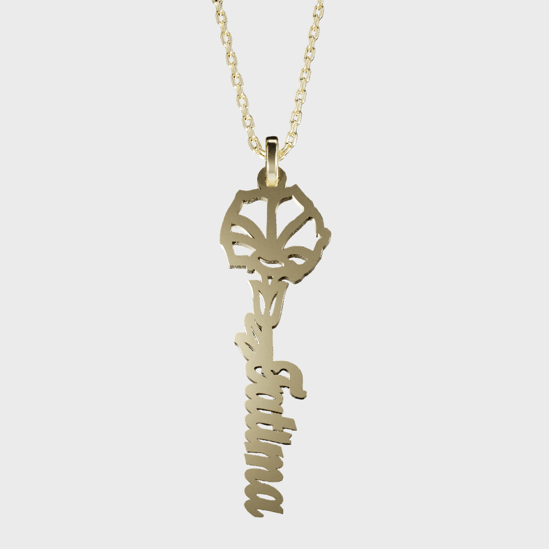 925 SILVER September Birth Flower Necklace