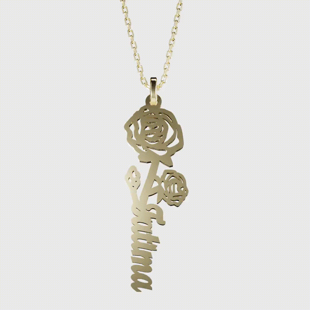 925 SILVER June Birth Flower Necklace