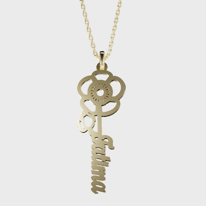 925 SILVER July Birth Flower Necklace